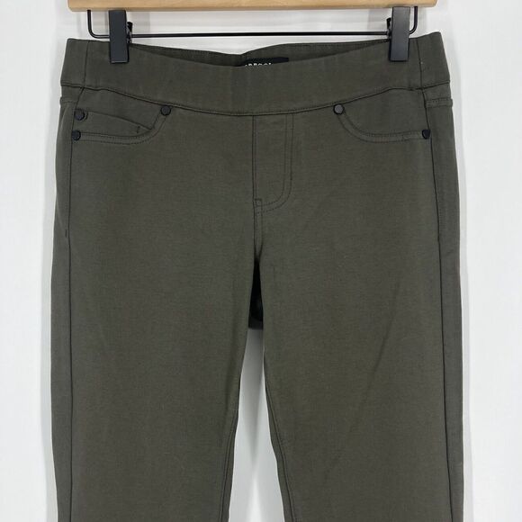 Liverpool Pants Size 4/27 Womens Green Skinny Sienna Pull On Legging Ponte Knit - Picture 2 of 11